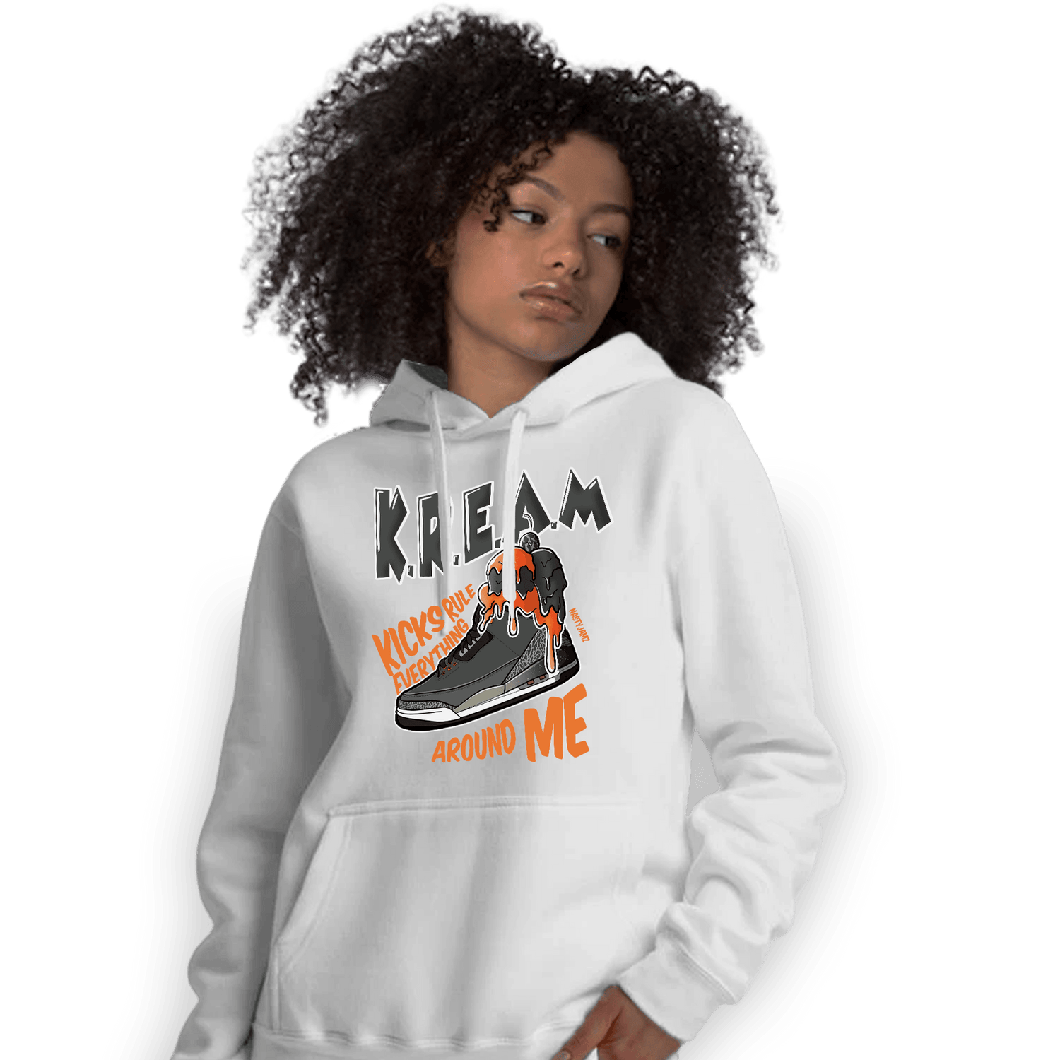 Fear Pack 3s Hoodie Match Kream Sneaker - NastyJamz