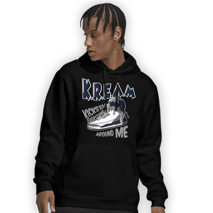 White Navy 3s Hoodie Match Kream Sneaker - NastyJamz