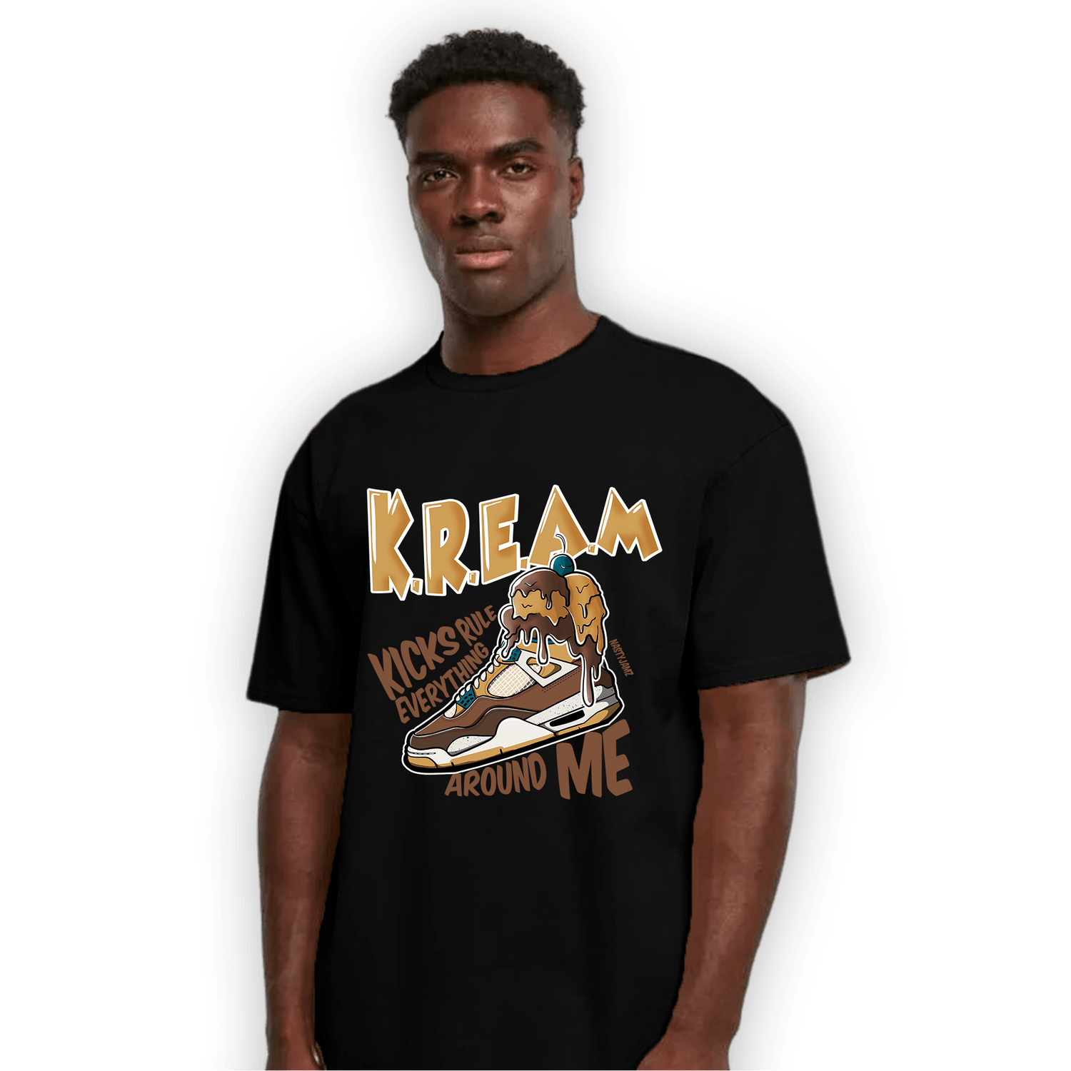 Cacao Wow 4s T Shirt Match Kream Sneaker - NastyJamz