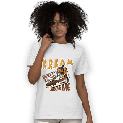 Cacao Wow 4s T Shirt Match Kream Sneaker - NastyJamz