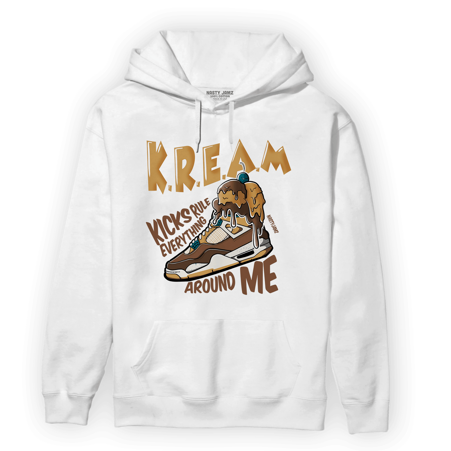 Cacao Wow 4s Hoodie Match Kream Sneaker - NastyJamz