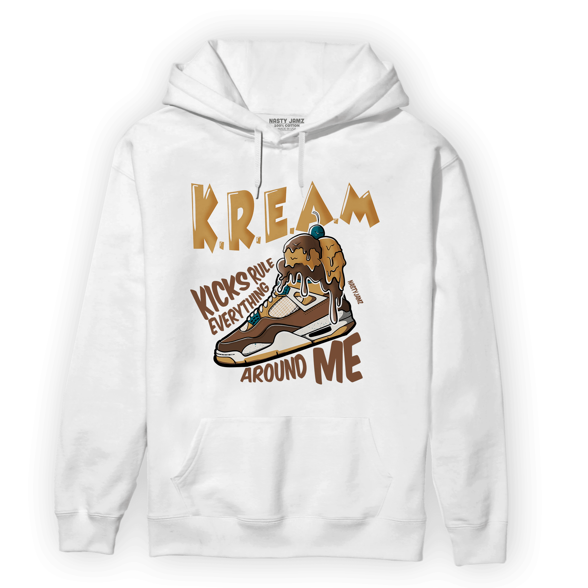 Cacao Wow 4s Hoodie Match Kream Sneaker - NastyJamz