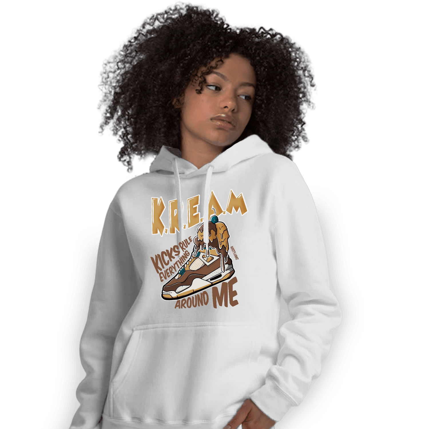Cacao Wow 4s Hoodie Match Kream Sneaker - NastyJamz