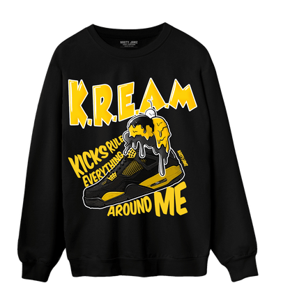 Thunder 4s Sweatshirt Match Kream Sneaker - NastyJamz