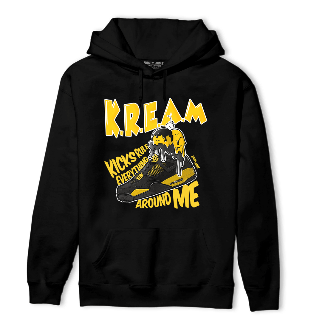Thunder 4s Hoodie Match Kream Sneaker - NastyJamz