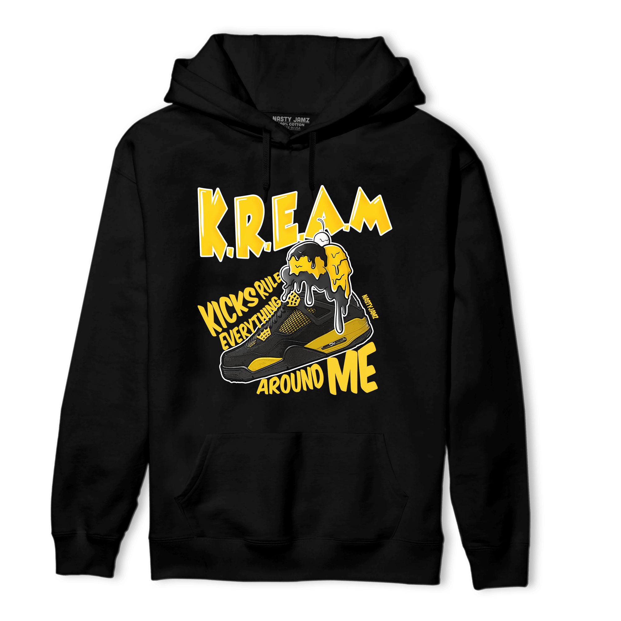 Thunder 4s Hoodie Match Kream Sneaker - NastyJamz