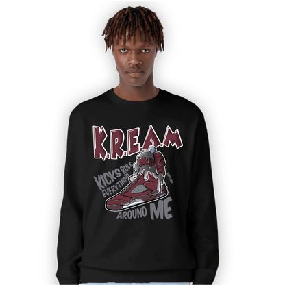 Burgundy 5s Sweatshirt Match Kream Sneaker - NastyJamz