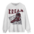 Burgundy 5s Sweatshirt Match Kream Sneaker - NastyJamz