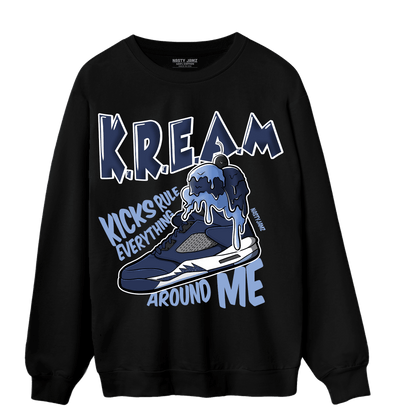 Midnight Navy 5s Sweatshirt Match Kream Sneaker - NastyJamz