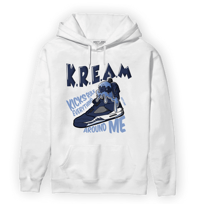 Midnight Navy 5s Hoodie Match Kream Sneaker - NastyJamz