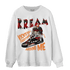 Plaid 5s Sweatshirt Match Kream Sneaker - NastyJamz
