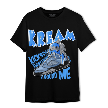 University Blue 5s T Shirt Match Kream Sneaker - NastyJamz