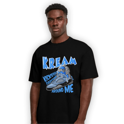 University Blue 5s T Shirt Match Kream Sneaker - NastyJamz