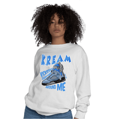 University Blue 5s Sweatshirt Match Kream Sneaker - NastyJamz