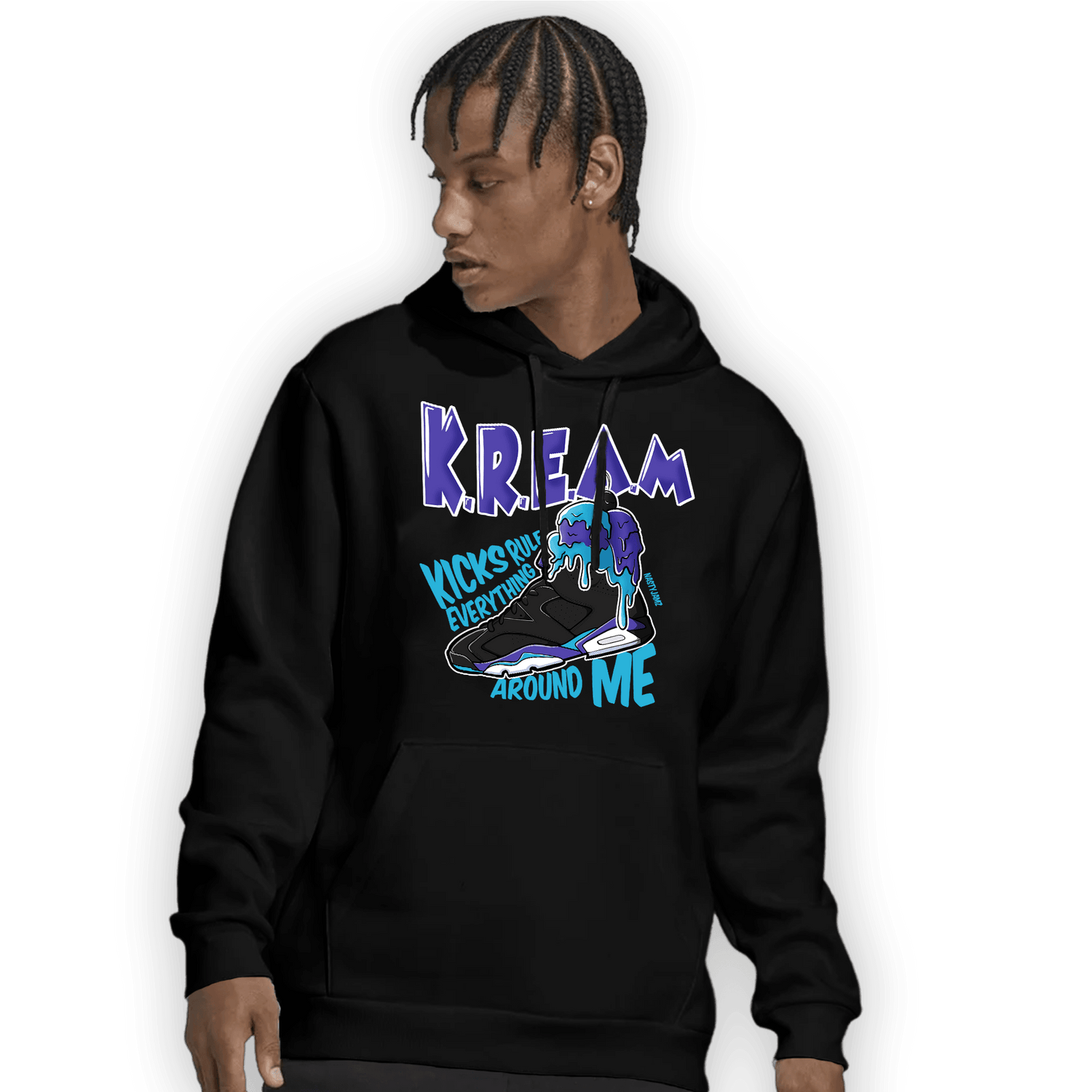 Aqua 6s Hoodie Match Kream Sneaker - NastyJamz
