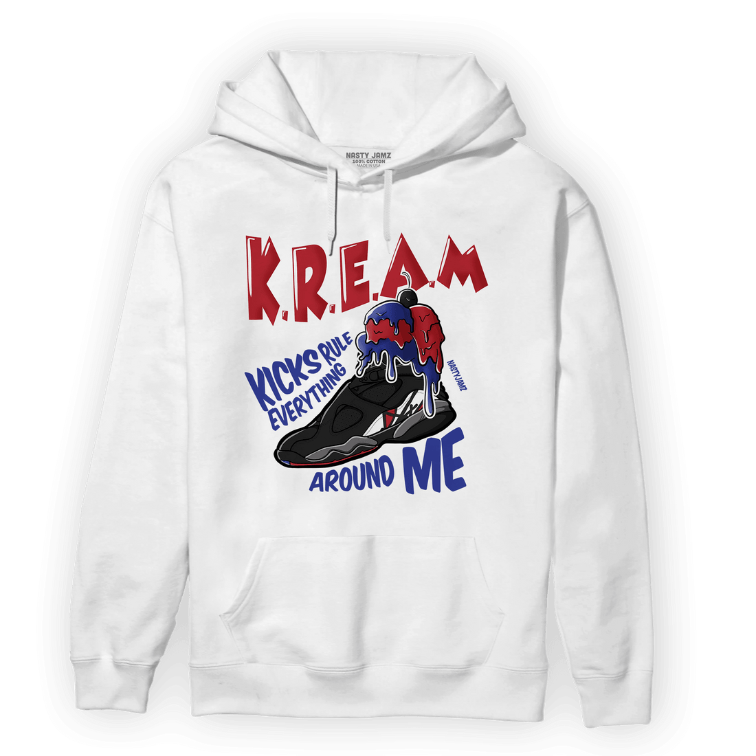 Playoffs 8s Hoodie Match Kream Sneaker - NastyJamz