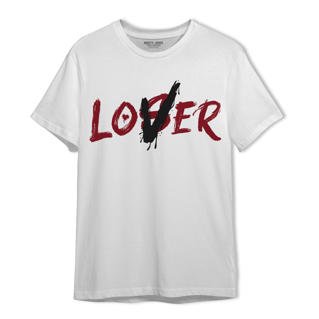 Cherry 12s T Shirt Match Loser Lover - NastyJamz