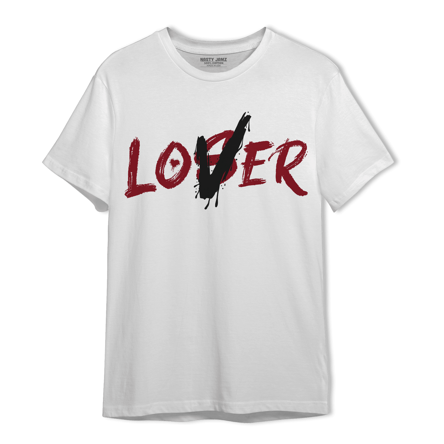 Cherry 12s T Shirt Match Loser Lover - NastyJamz