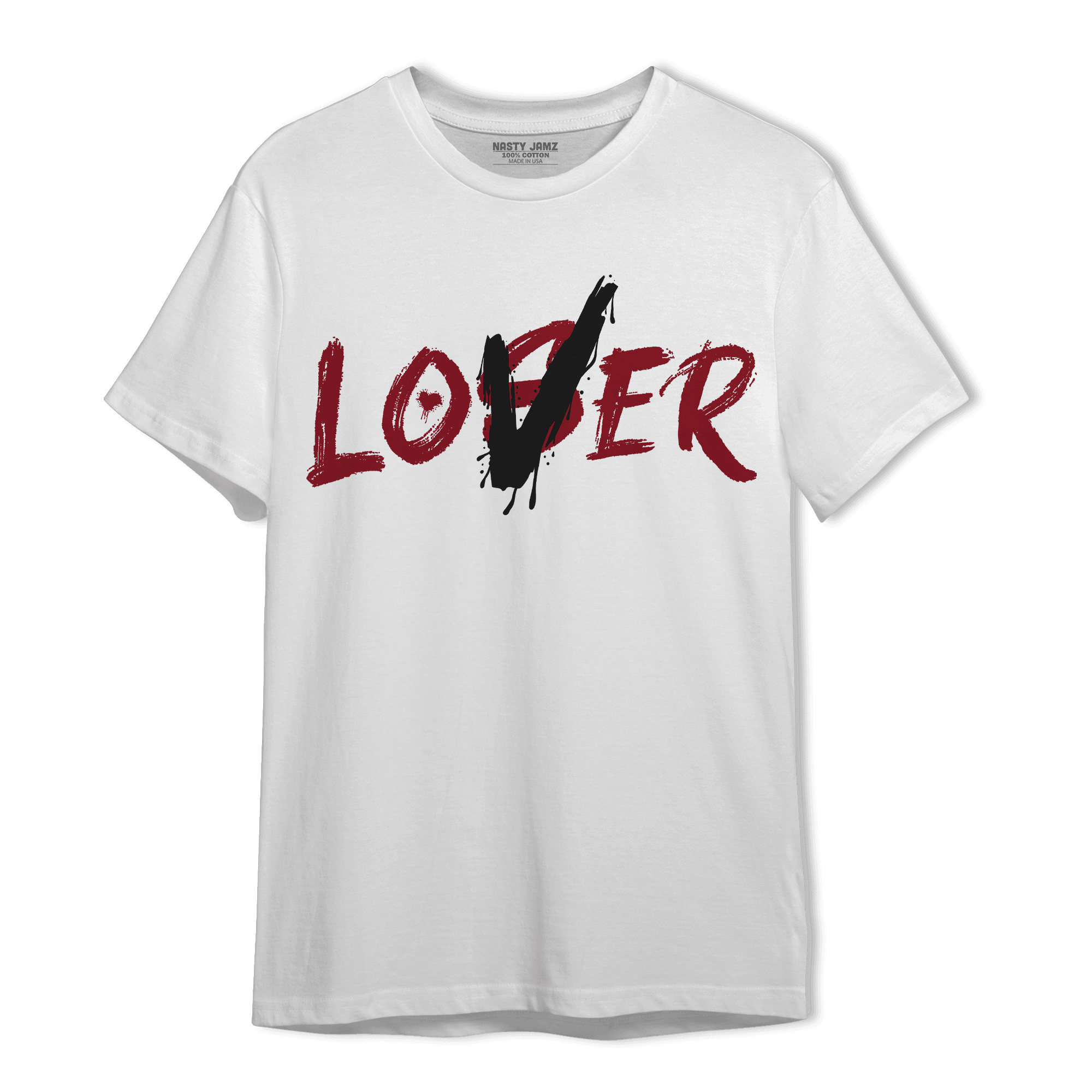 Cherry 12s T Shirt Match Loser Lover - NastyJamz