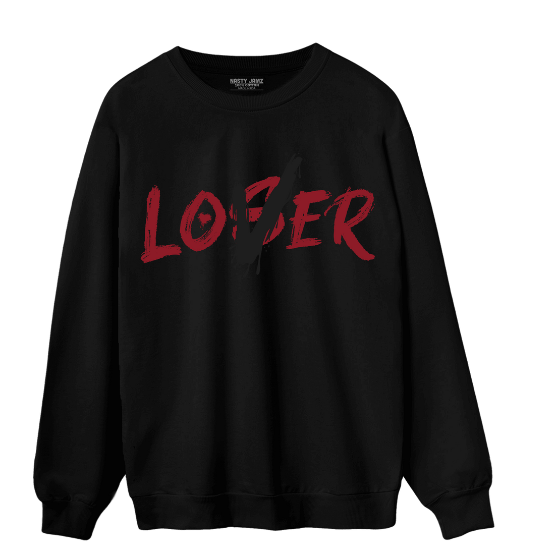 Cherry 12s Sweatshirt Match Loser Lover - NastyJamz