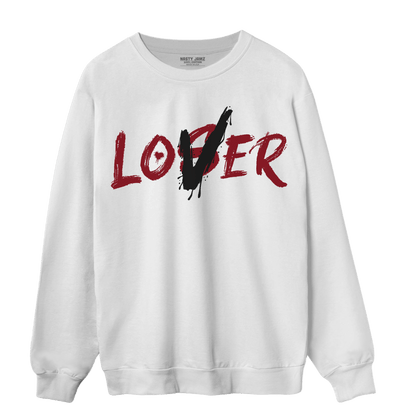 Cherry 12s Sweatshirt Match Loser Lover - NastyJamz