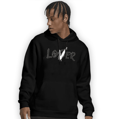 Black White 14s Hoodie Match Loser Lover - NastyJamz