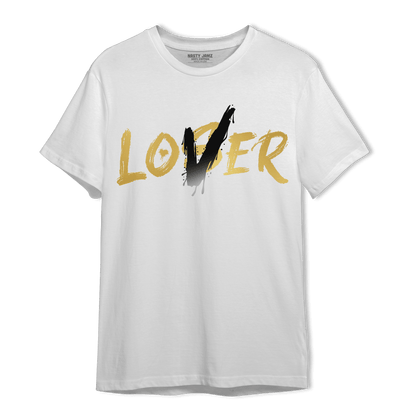Mid SE Black Gold 1s T Shirt Match Loser Lover - NastyJamz