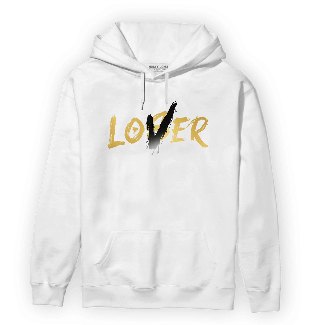 Mid SE Black Gold 1s Hoodie Match Loser Lover - NastyJamz