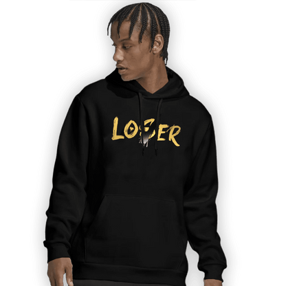 Mid SE Black Gold 1s Hoodie Match Loser Lover - NastyJamz