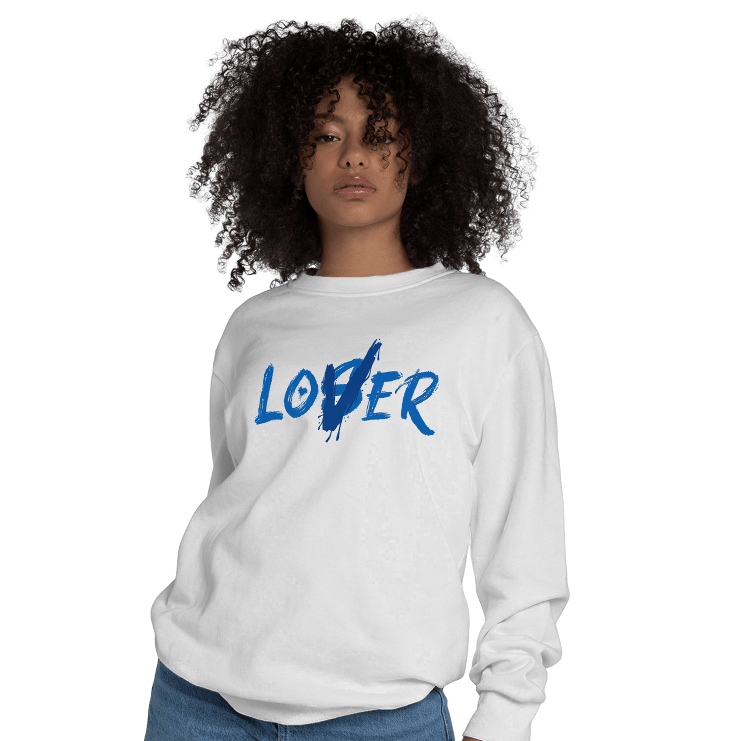 Royal Reimagined 1s Sweatshirt Match Loser Lover - NastyJamz