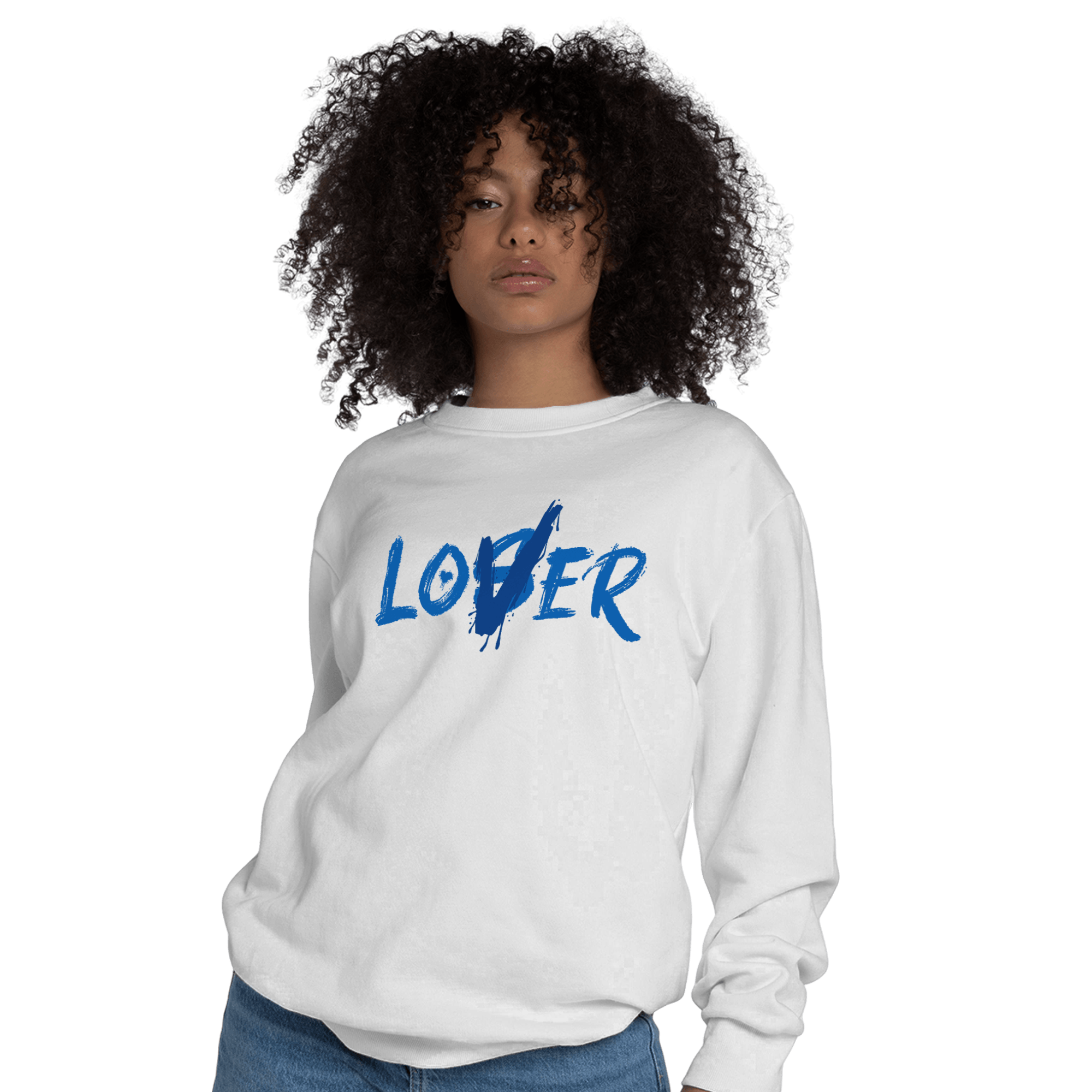 Royal Reimagined 1s Sweatshirt Match Loser Lover - NastyJamz