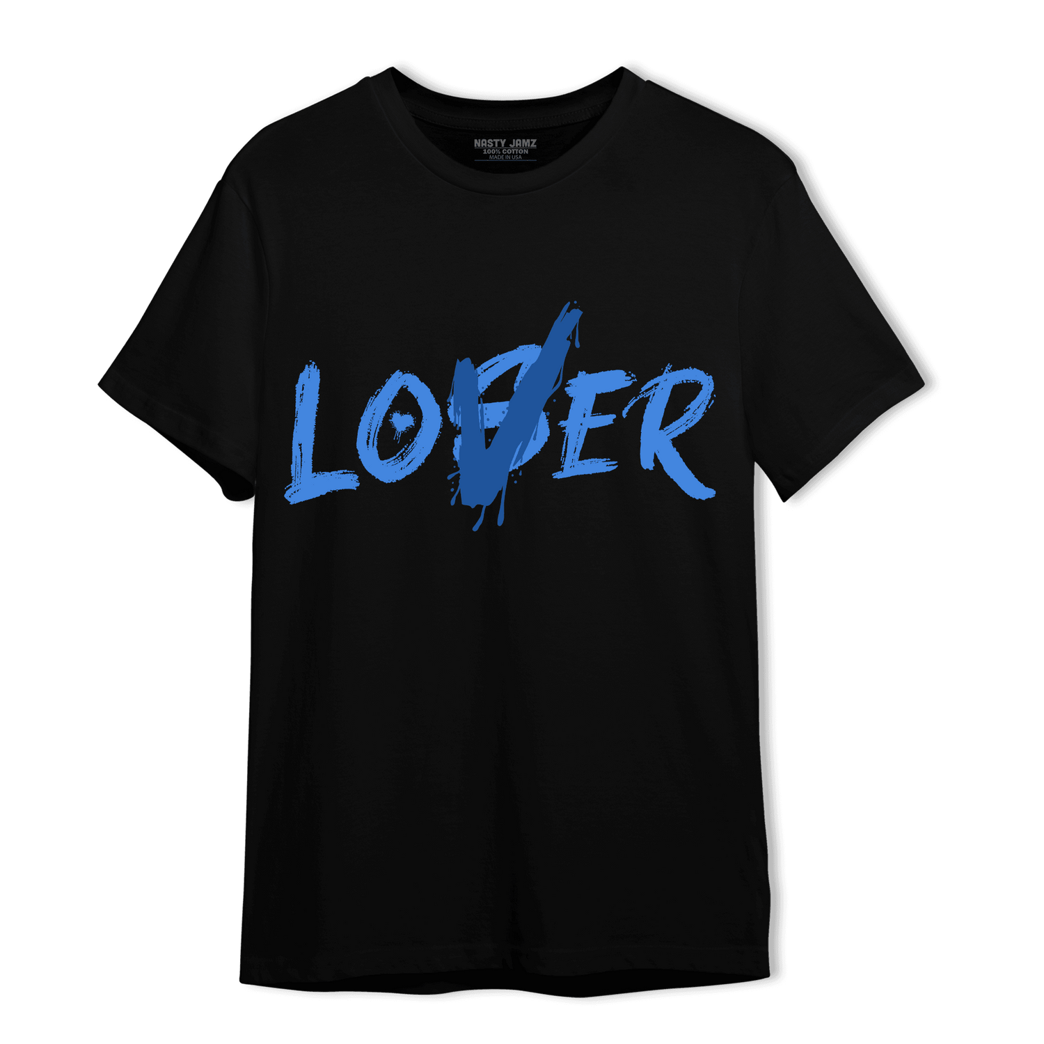 University Blue Toe 1s T Shirt Match Loser Lover - NastyJamz