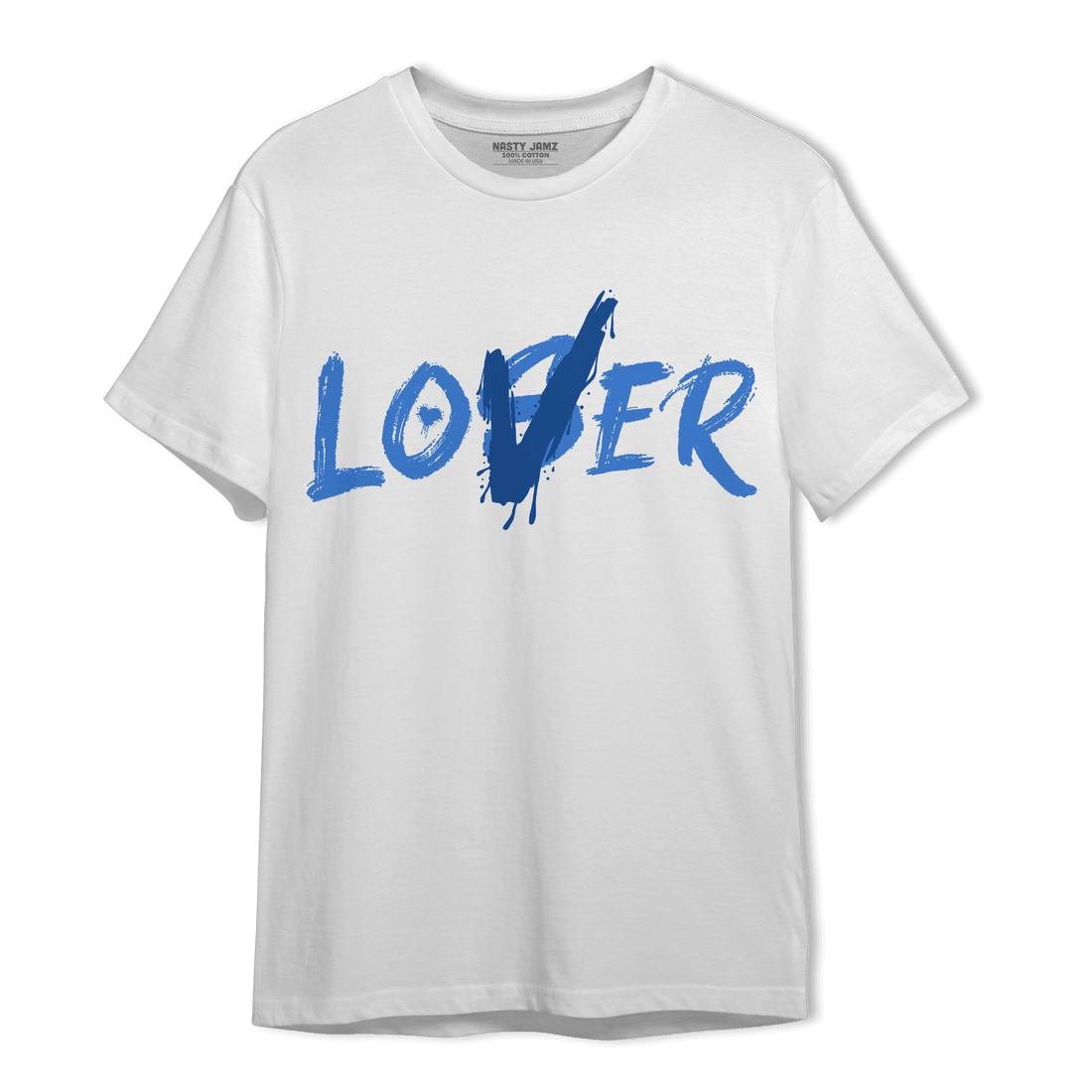 University Blue Toe 1s T Shirt Match Loser Lover - NastyJamz