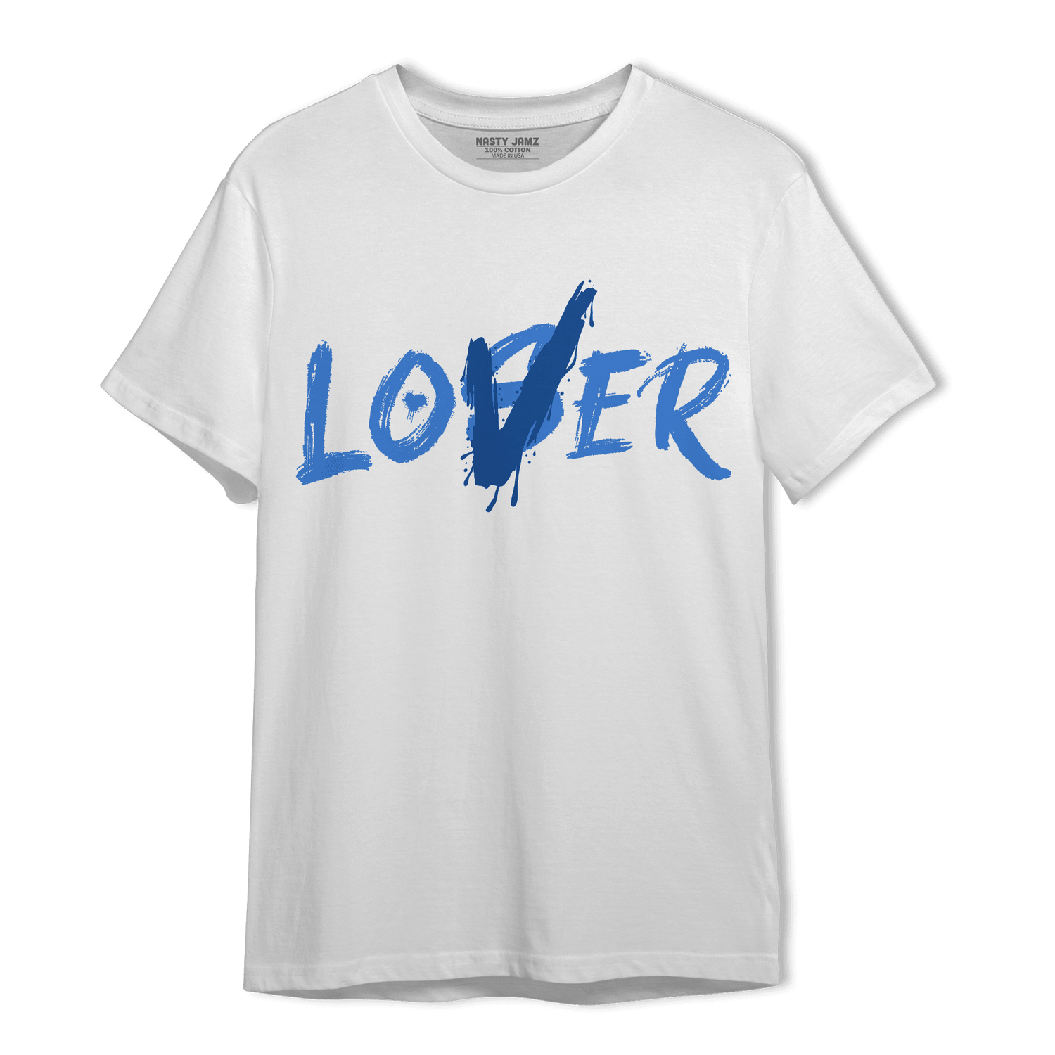 University Blue Toe 1s T Shirt Match Loser Lover - NastyJamz
