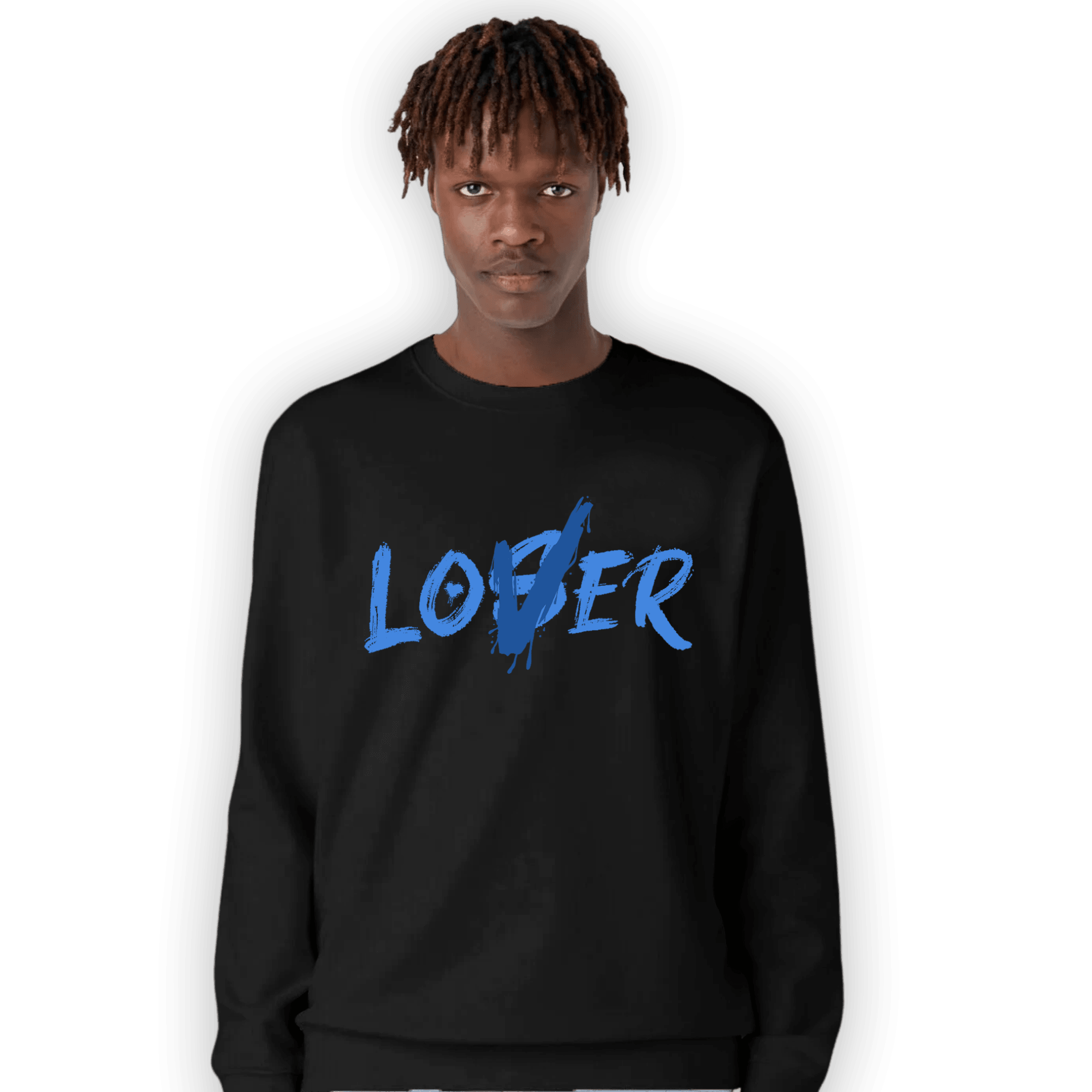 University Blue Toe 1s Sweatshirt Match Loser Lover - NastyJamz