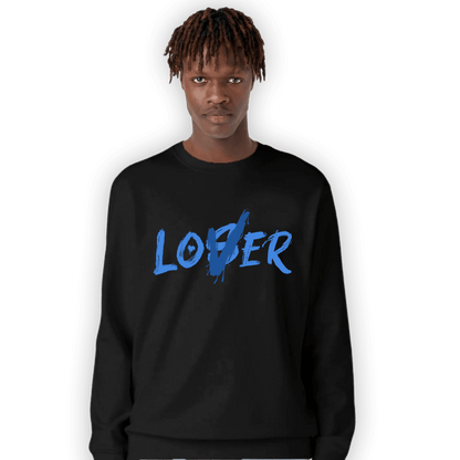 University Blue Toe 1s Sweatshirt Match Loser Lover - NastyJamz