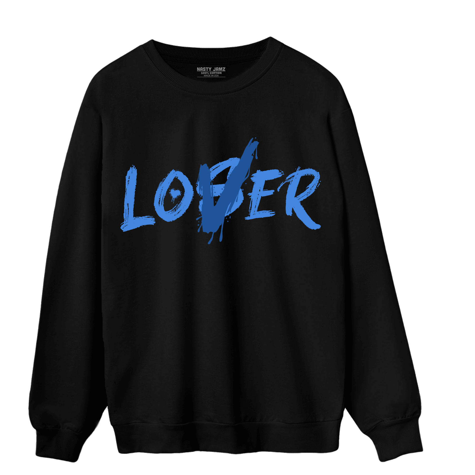 University Blue Toe 1s Sweatshirt Match Loser Lover - NastyJamz