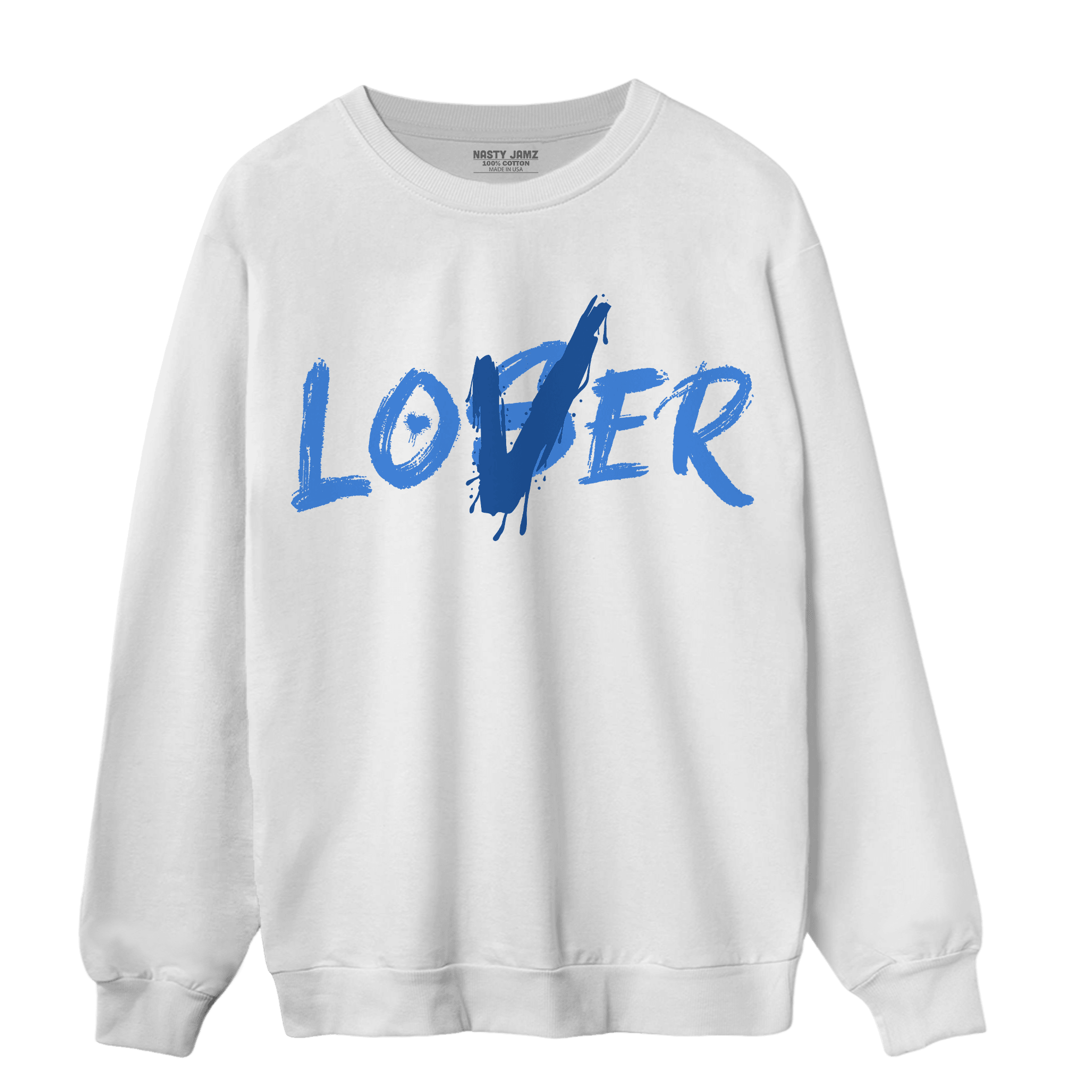 University Blue Toe 1s Sweatshirt Match Loser Lover - NastyJamz