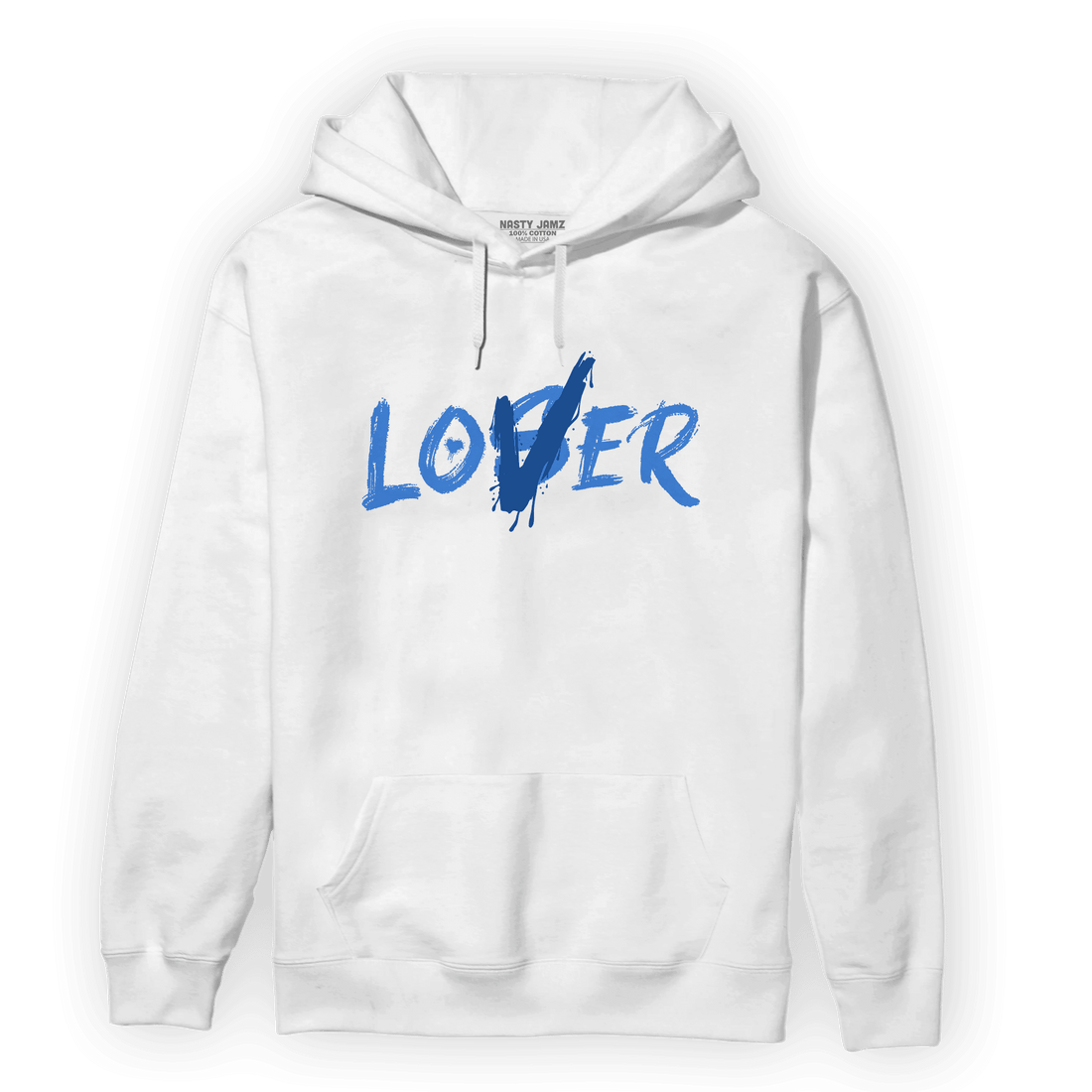 University Blue Toe 1s Hoodie Match Loser Lover - NastyJamz
