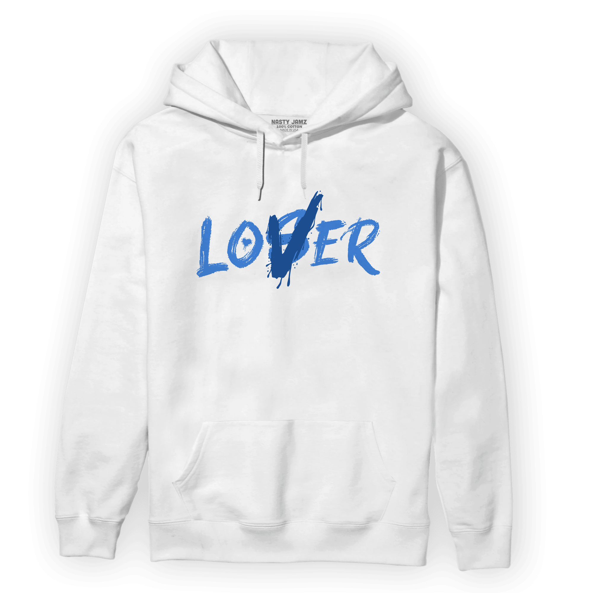 University Blue Toe 1s Hoodie Match Loser Lover - NastyJamz