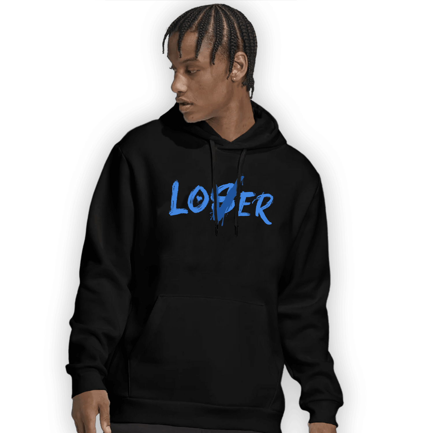 University Blue Toe 1s Hoodie Match Loser Lover - NastyJamz