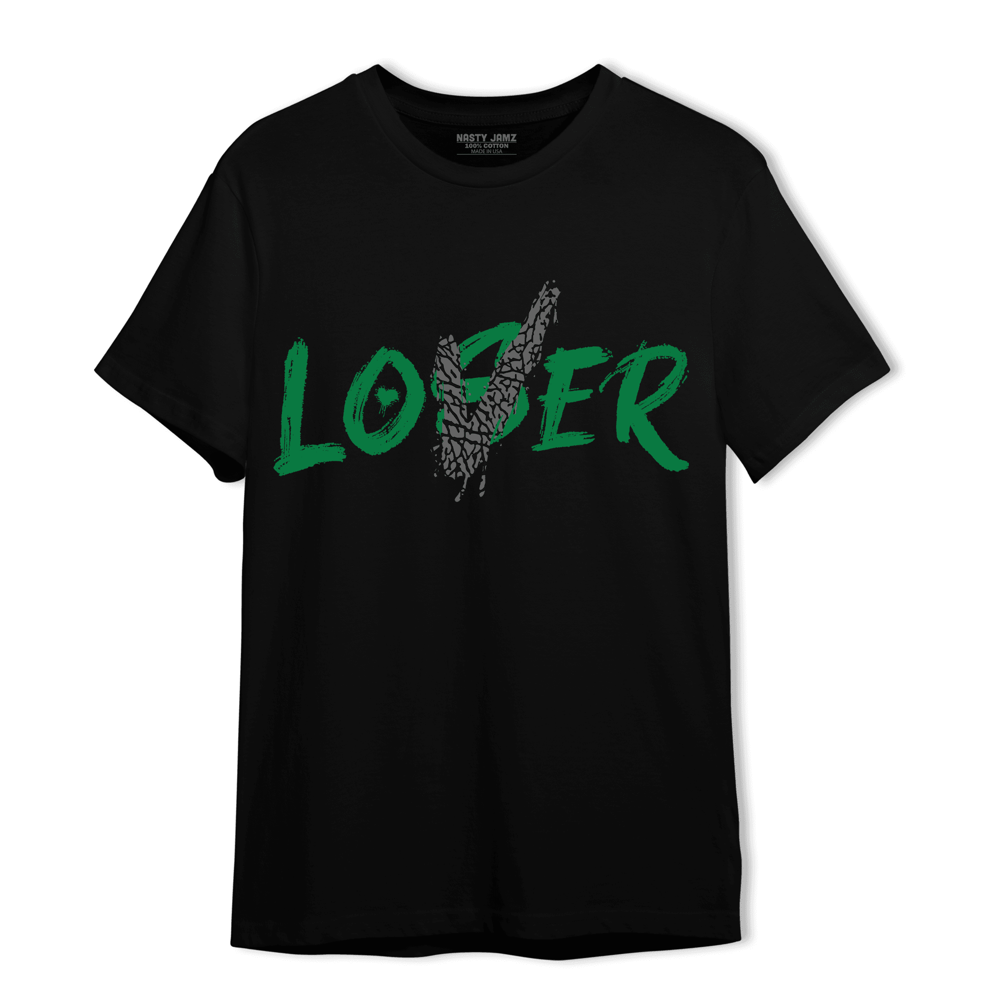 Lucky Green 3s T Shirt Match Loser Lover - NastyJamz