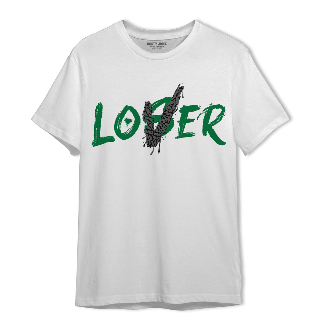 Lucky Green 3s T Shirt Match Loser Lover - NastyJamz