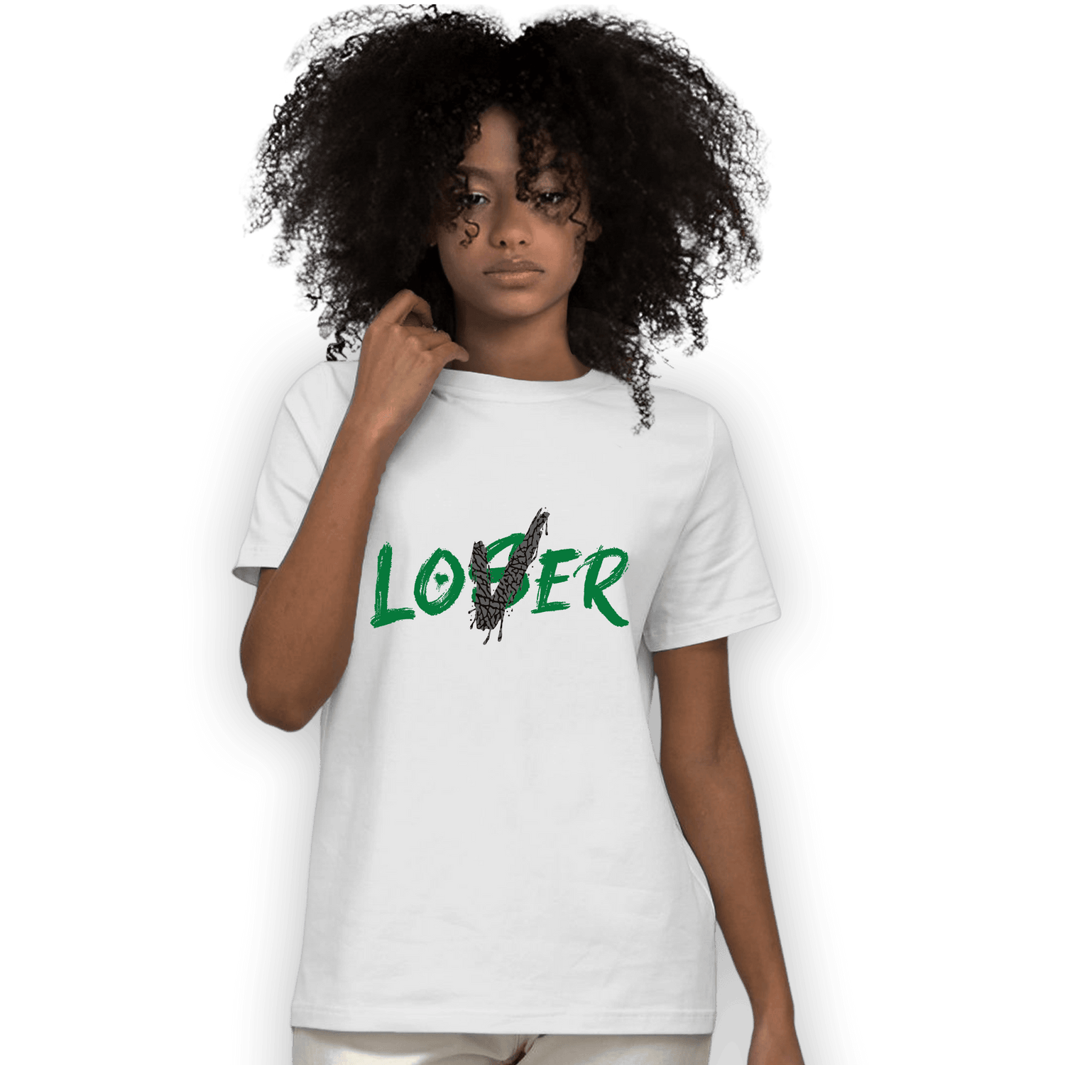 Lucky Green 3s T Shirt Match Loser Lover - NastyJamz