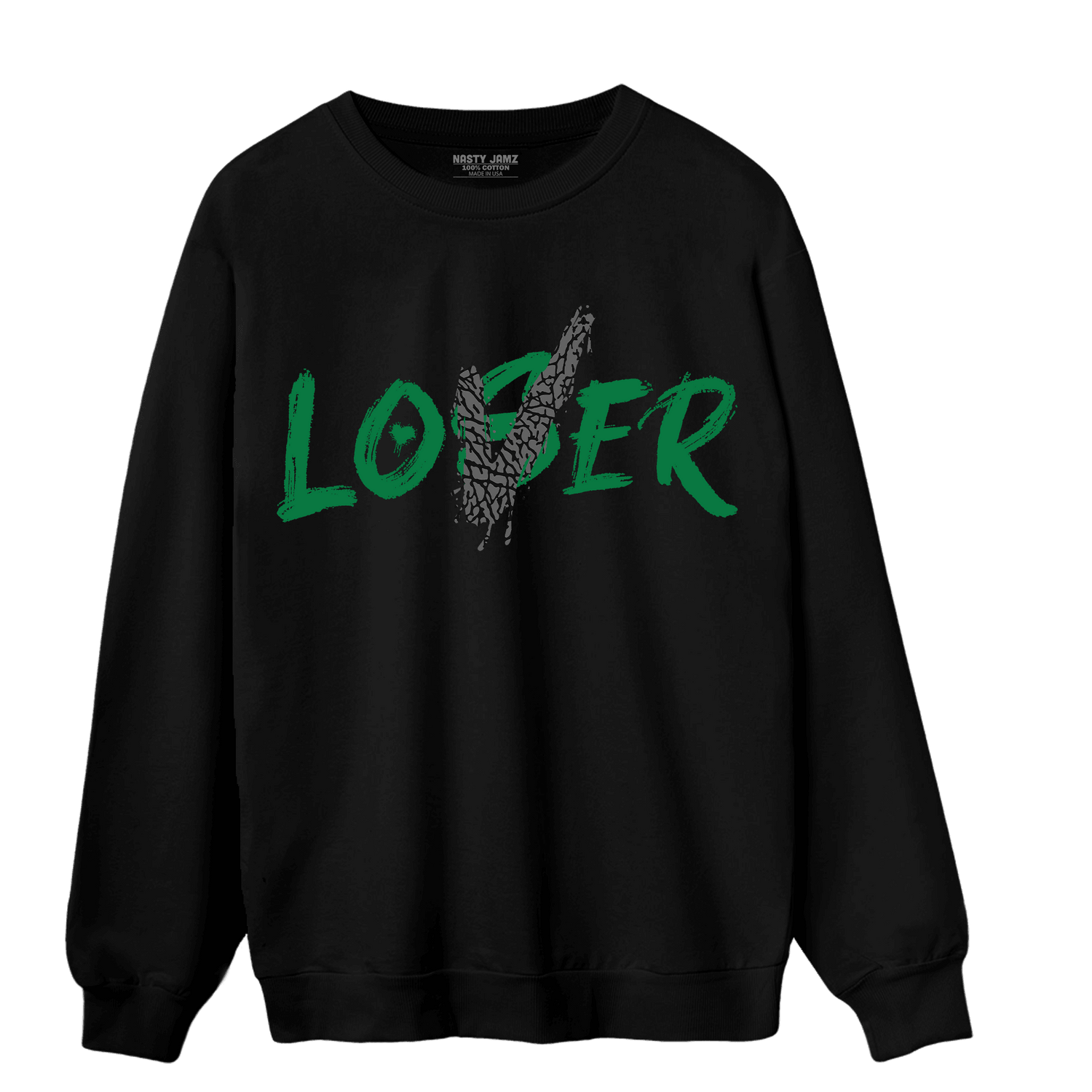 Lucky Green 3s Sweatshirt Match Loser Lover - NastyJamz