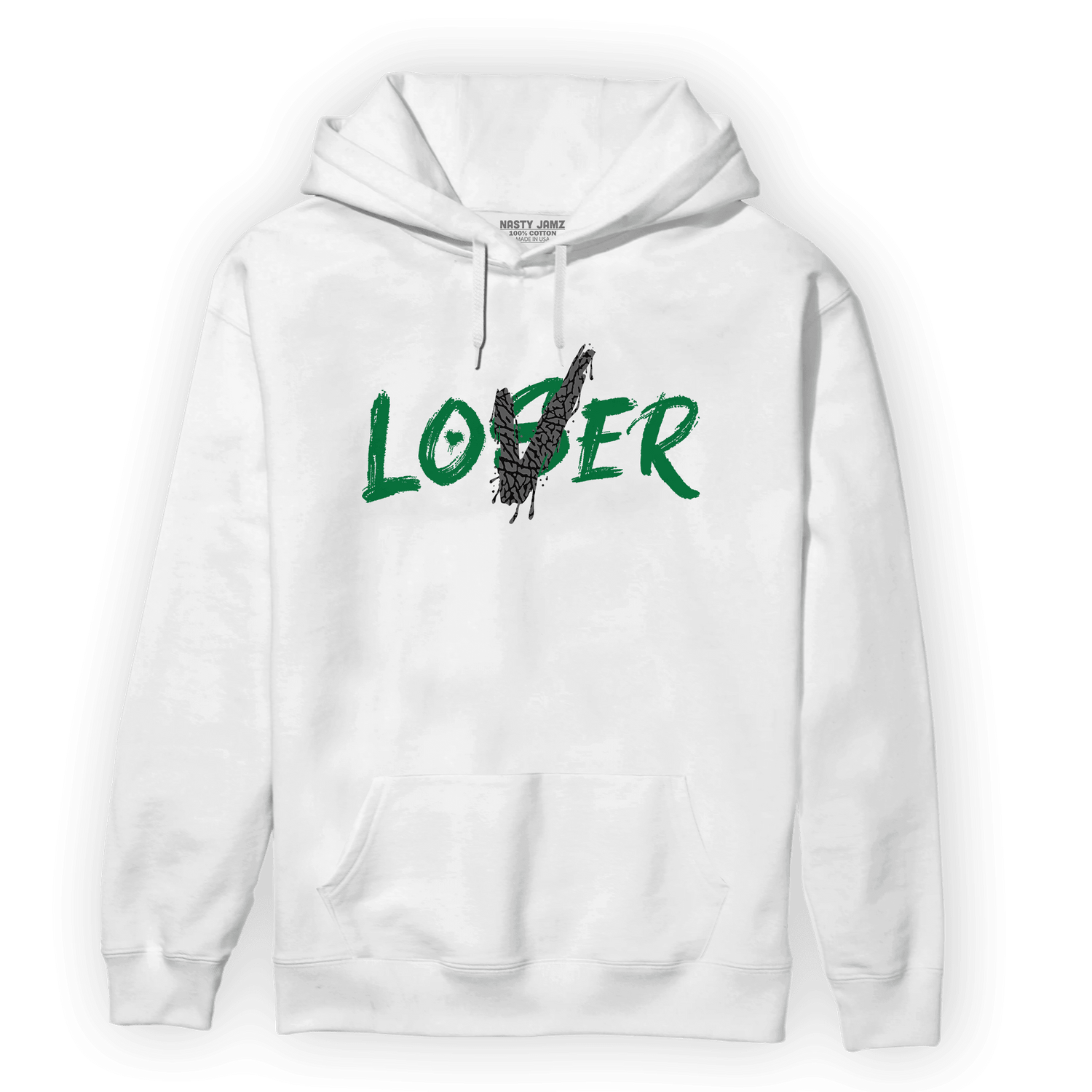 Lucky Green 3s Hoodie Match Loser Lover - NastyJamz