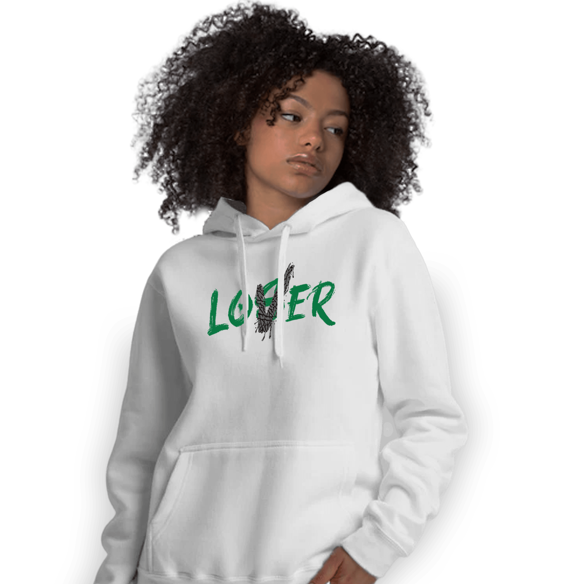 Lucky Green 3s Hoodie Match Loser Lover - NastyJamz