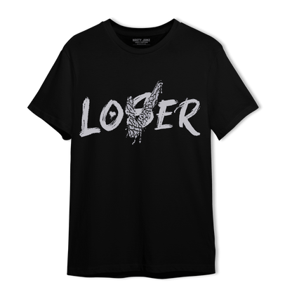 Off Noir 3s T Shirt Match Loser Lover - NastyJamz