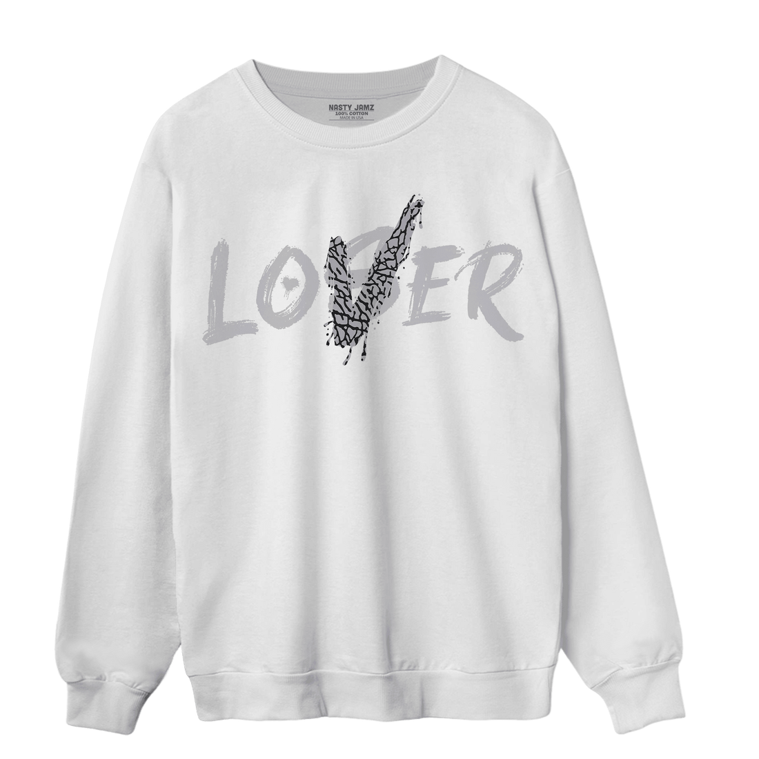 Off Noir 3s Sweatshirt Match Loser Lover - NastyJamz
