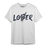 White Navy 3s T Shirt Match Loser Lover - NastyJamz